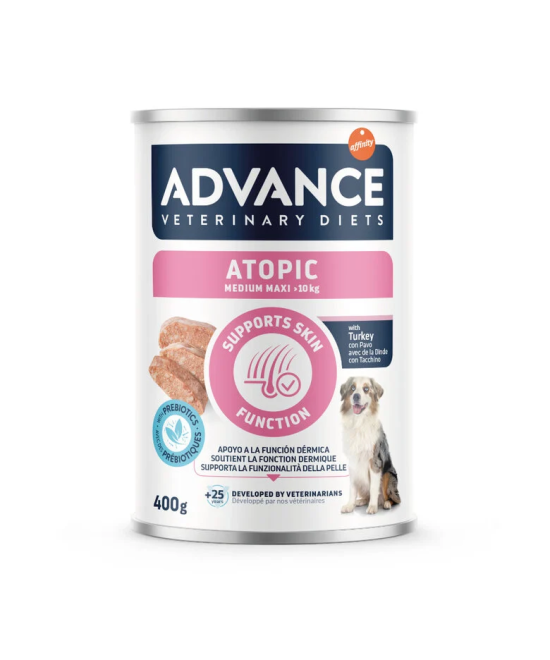 ADVANCE VETERINARY DIETS ATOPIC MED/MAX COMIDA HUMEDA PERROS 400G