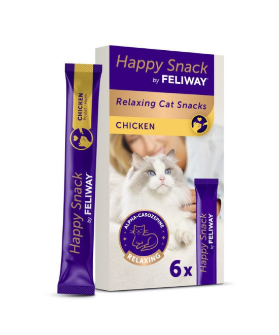 FELIWAY HAPPY SNACK CHICKEN 6 UDS