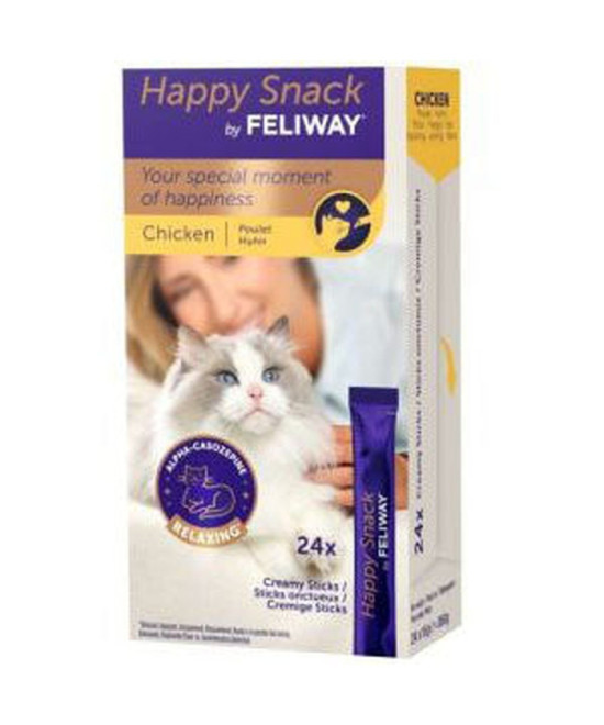 FELIWAY HAPPY SNACK CHICKEN 24 UDS