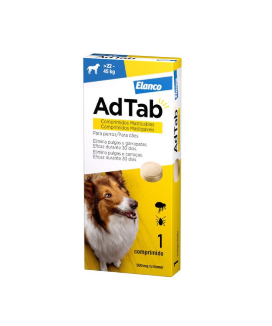 ADTAB 900 MG 1 COMP MASTICABLE PERROS 22-45 KG